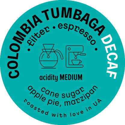 Colombia Tumbaga Sugarcane Decaf - Cofftok - COFFTOK™